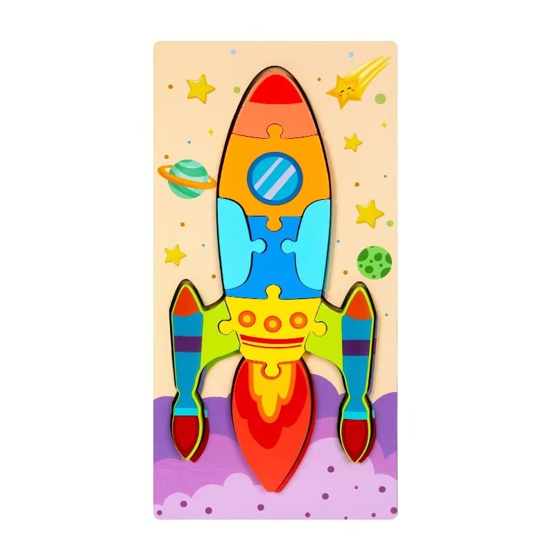 Children's Color Wooden Puzzle Board Game