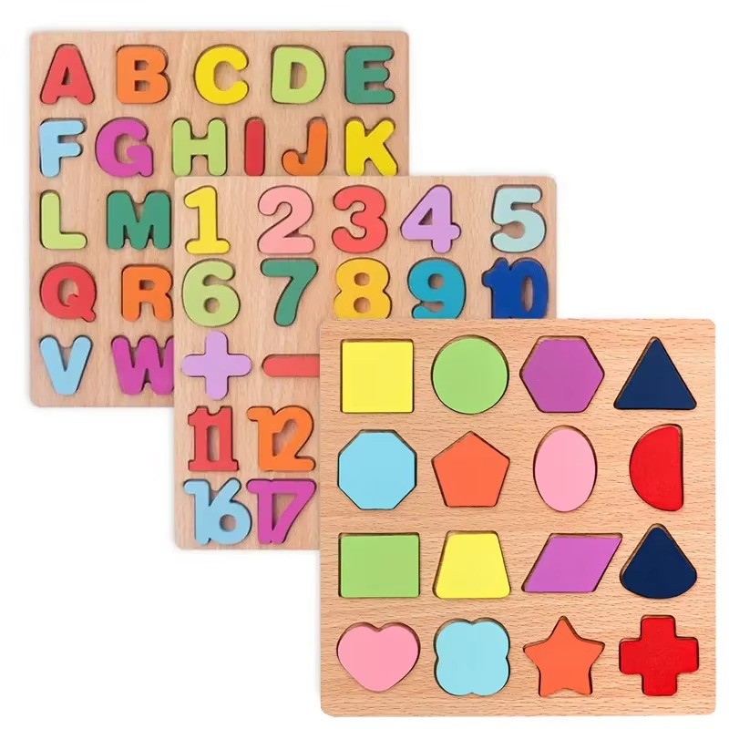 Wooden Object Matching Puzzle