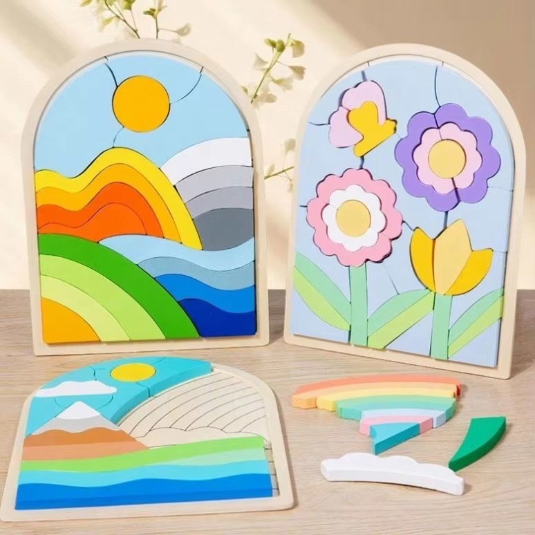 Wooden Rounded Nature Puzzle